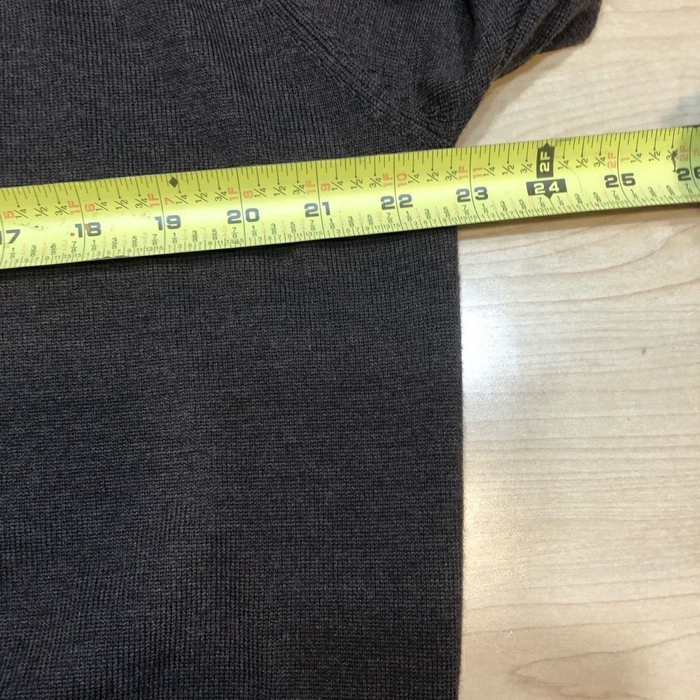 Coffee Color Peter Millar V Neck Sweater Large - Picture 3 of 7